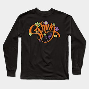 Orange Spring time Long Sleeve T-Shirt